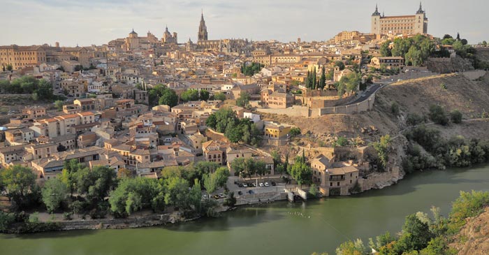 toledo city and the tagus river