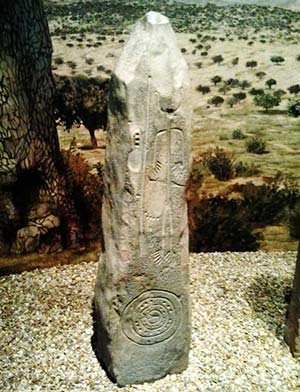 bronze age stone stele