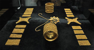 Treasure of El Carambolo, exhibited in the Archaeological Museum of Seville