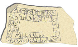 The Tartessian Fonte Velha inscription found in Bensafrim, Lagos, Southern Portugal