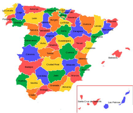 provinces of spain