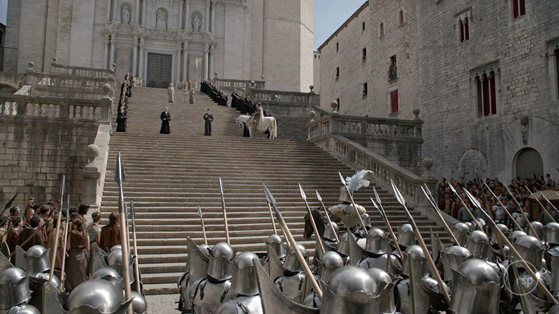 girona cathedral steps